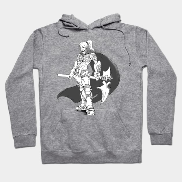 Inktober: Warrior Legend Hoodie by Shellz-art